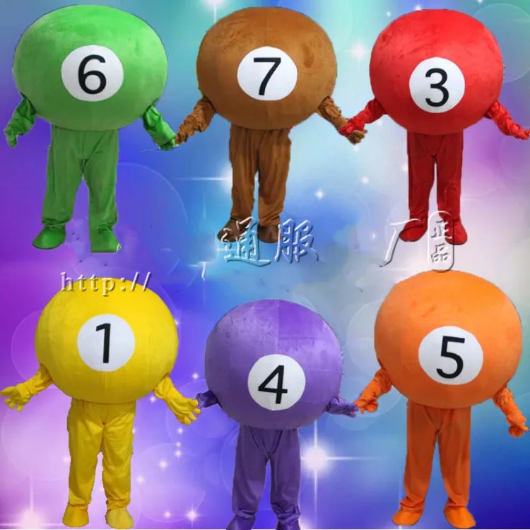 Friendly Billiard Ball Carom Mascot Costume Mascota Fancy Dress with Round White Face Black Numbers Mascot Costumes for Sale
Friendly Billiard Ball Carom Mascot Costume Mascota Fancy Dress with Round White Face Black Numbers Mascot Costumes for Sale