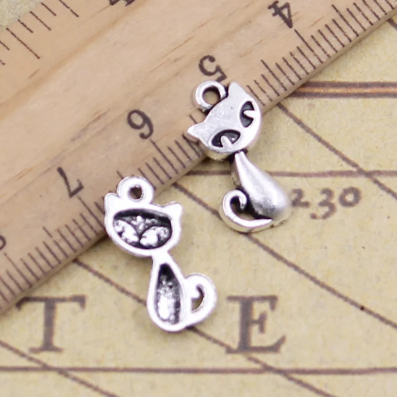 50pcs Charms Cat Fox 17x9mm Antique Bronze Silver Color Pendants Making DIY Handmade Tibetan Finding Jewelry For Bracelet
50pcs Charms Cat Fox 17x9mm Antique Bronze Silver Color Pendants Making DIY Handmade Tibetan Finding Jewelry For Bracelet