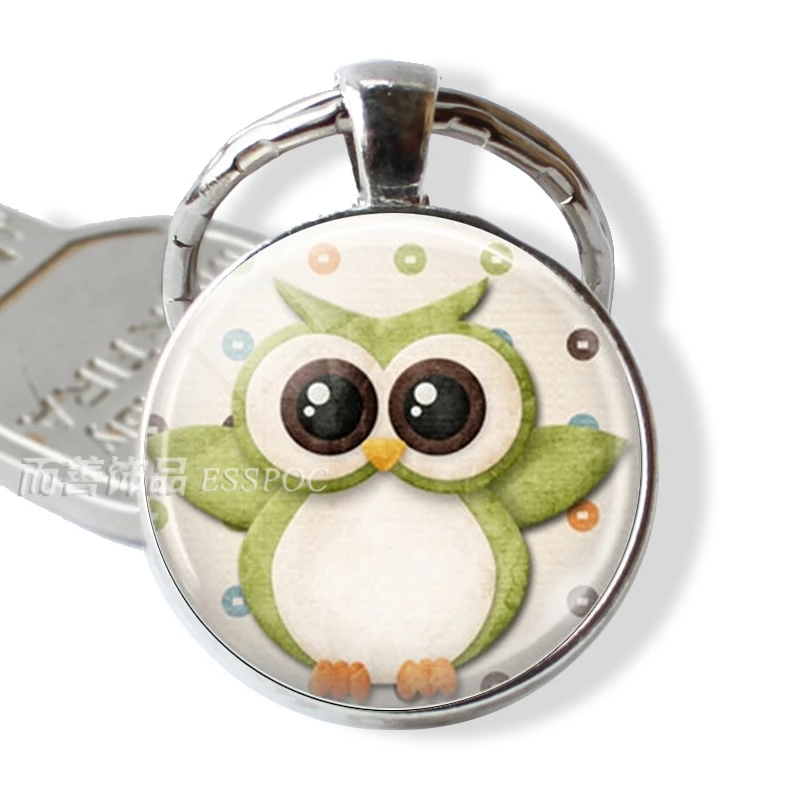 Fashion Owl Jewelry Owl Big Eyes Key Chain Ring Glass Dome Keychain Glass Dome Gems Bag Pendant Christmas Women Men Anime Gift
Fashion Owl Jewelry Owl Big Eyes Key Chain Ring Glass Dome Keychain Glass Dome Gems Bag Pendant Christmas Women Men Anime Gift