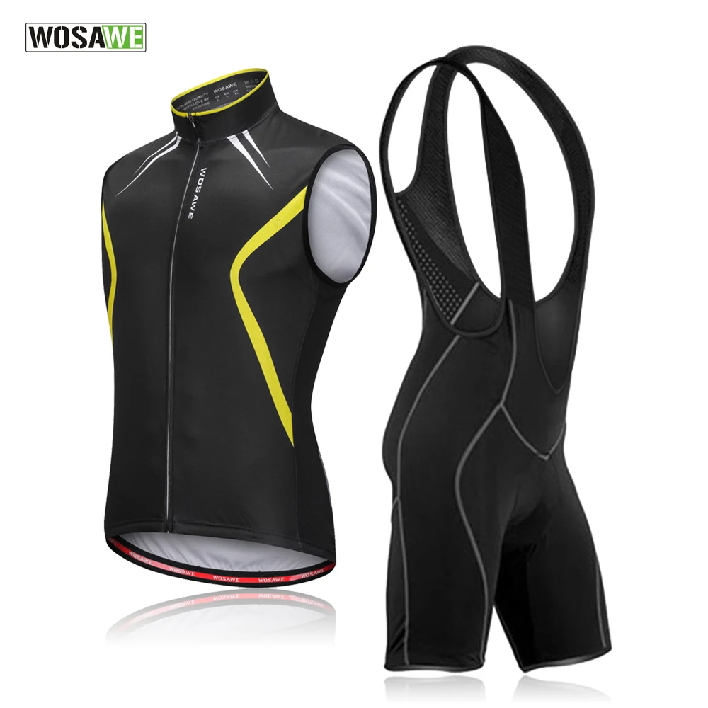 WOSAWE Cycling Jersey Set Breathable Bicycle Clothing Sponge Pants Pads Bib Shorts + Cycling Vest Ropa Ciclismo Road Cycling
WOSAWE Cycling Jersey Set Breathable Bicycle Clothing Sponge Pants Pads Bib Shorts + Cycling Vest Ropa Ciclismo Road Cycling