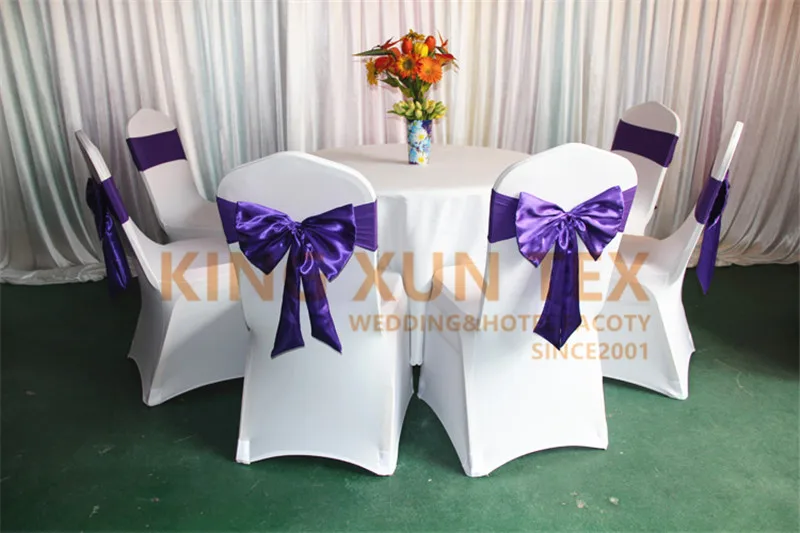 Good Looking White Stretch Lycra Spandex Chair Cover With Lycra Band With Satin Bow Banquet Wedding Event Decoration
Good Looking White Stretch Lycra Spandex Chair Cover With Lycra Band With Satin Bow Banquet Wedding Event Decoration