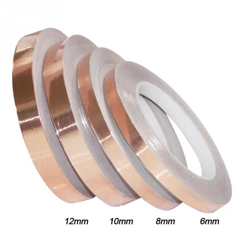 New CU material Single Sided Copper Foil Tape Conductive adhesive Copper Foil High Temperature Heat Insulation
New CU material Single Sided Copper Foil Tape Conductive adhesive Copper Foil High Temperature Heat Insulation