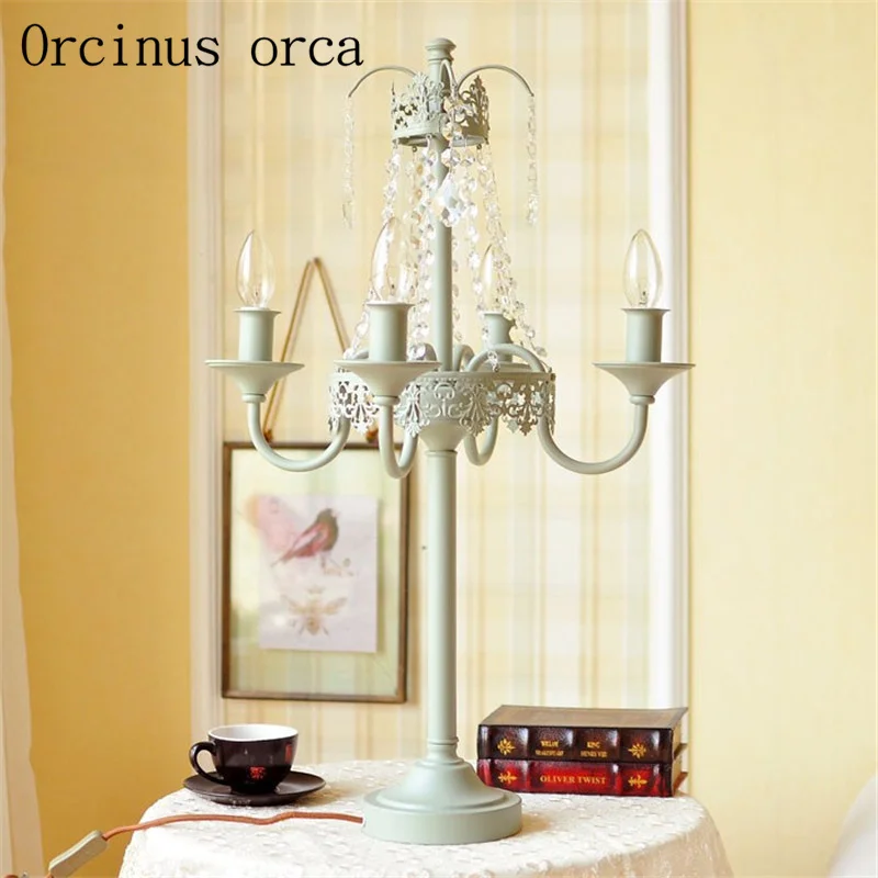 European style retro crystal desk lamp living room and bedroom adornment American country candle desk lamp free shipping
European style retro crystal desk lamp living room and bedroom adornment American country candle desk lamp free shipping