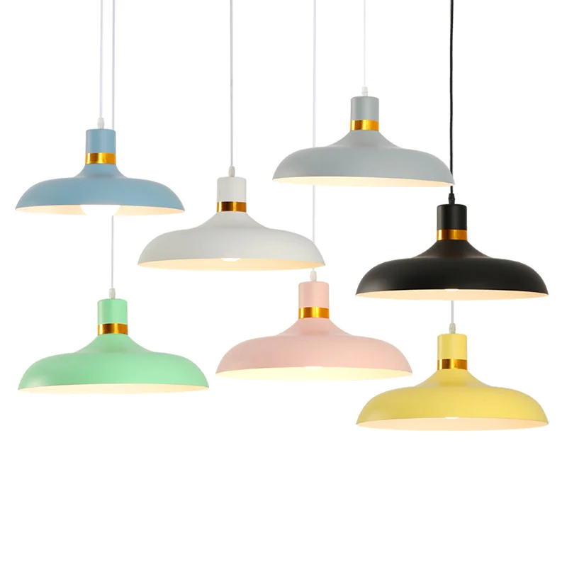 Nordic Pendant Lights Macaron Aluminum LED pendant lamp Colorful Hanglamp for living room Kitchen Light Ceiling Fixtures
Nordic Pendant Lights Macaron Aluminum LED pendant lamp Colorful Hanglamp for living room Kitchen Light Ceiling Fixtures