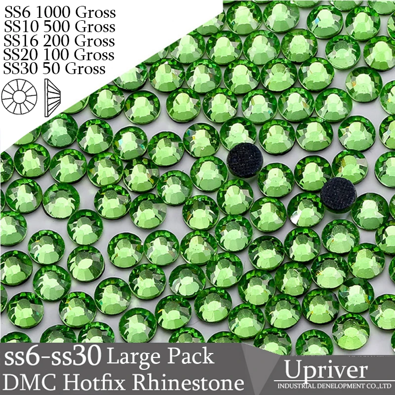 Upriver Wholesale Large Pack Iron On Big Sizes SS6 SS10 SS16 SS20 SS30 Peridot Hotfix Rhinestones For Garment Accessories
Upriver Wholesale Large Pack Iron On Big Sizes SS6 SS10 SS16 SS20 SS30 Peridot Hotfix Rhinestones For Garment Accessories
