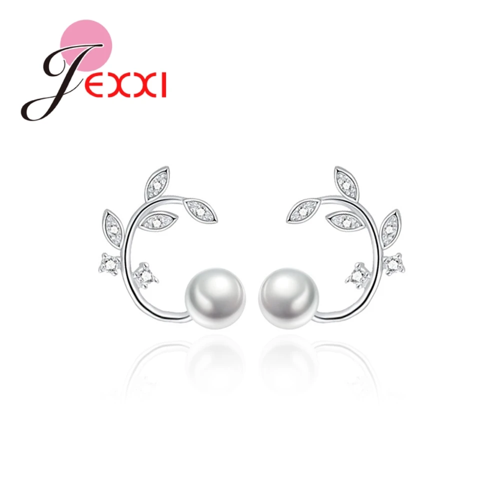 

Best Lady Fashion Jewelry Hot Cheap Wholesale Wedding Party Pearl Stud Earrings For Women Brand Female Statement Earrings