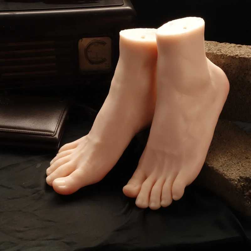 Мужские поддельные модели ног настоящая медицинская силиконовая текстура кожи