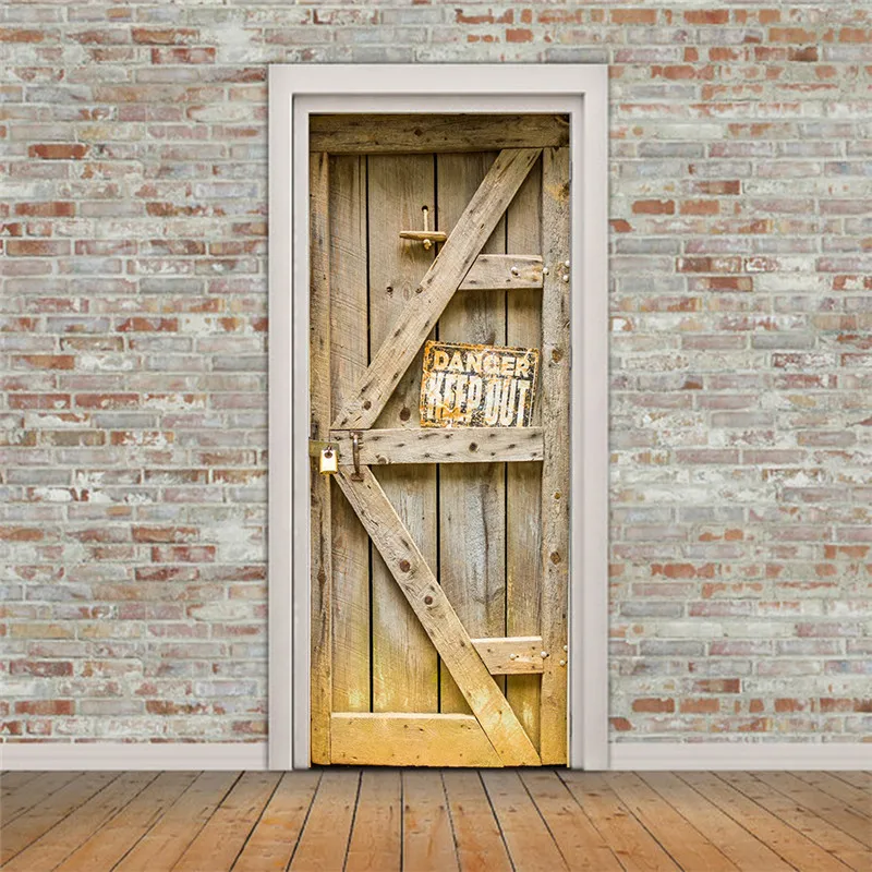 3D Warning Danger Wooden Door Sticker Old door renovation Living room bedroom door home decor waterproof removable wall sticker
3D Warning Danger Wooden Door Sticker Old door renovation Living room bedroom door home decor waterproof removable wall sticker