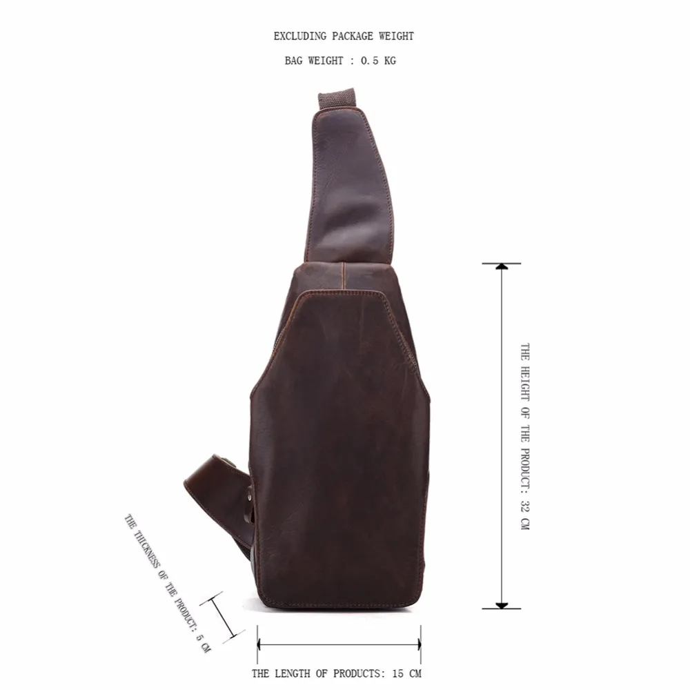 Man's Messenger Bag Genuine Leather Fashion Pack Chest Bags Shoulder Crossbody For man Trip Pocket Bags Present Gift For man
Man's Messenger Bag Genuine Leather Fashion Pack Chest Bags Shoulder Crossbody For man Trip Pocket Bags Present Gift For man