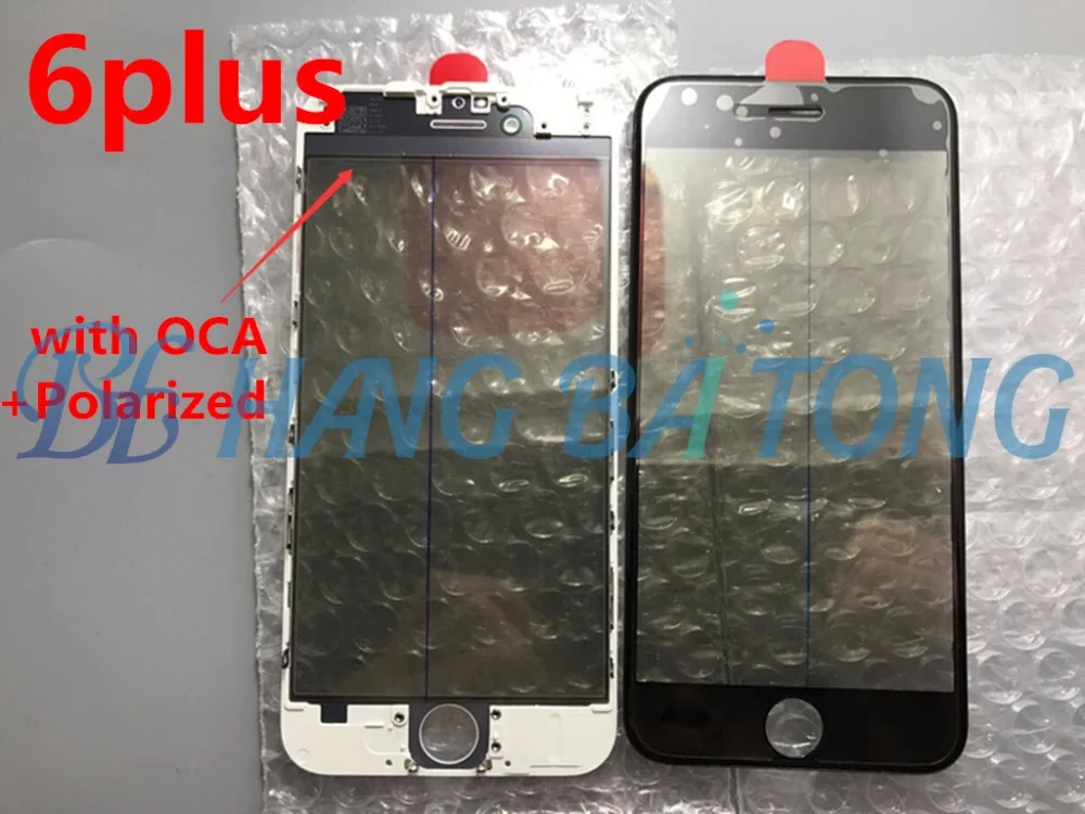 10pcs cold press Outer Glass with Middle Frame Bezel Assembled Front Glass Lens with Frame+OCA+Polarized film For iPhone 6 6plus
10pcs cold press Outer Glass with Middle Frame Bezel Assembled Front Glass Lens with Frame+OCA+Polarized film For iPhone 6 6plus