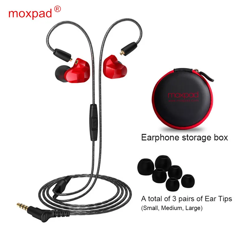 Профессиональные наушники вкладыши Moxpad X9 pro с двойным динамическим драйвером