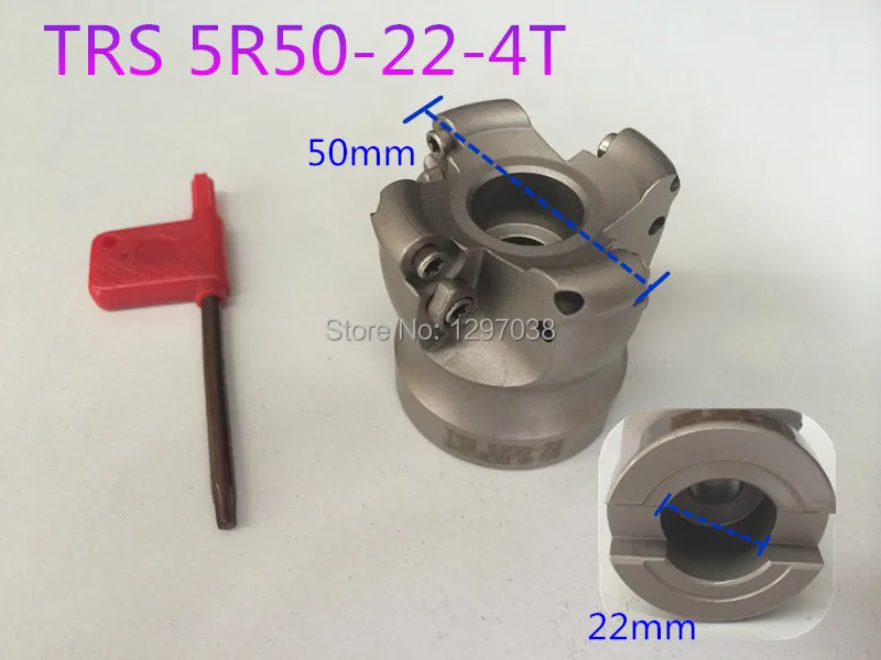 TRS 5R50-22-4T Comer Rounding Face Mill Cutting diameter 50mm TRS Round dowel Face mill Height 50mm
TRS 5R50-22-4T Comer Rounding Face Mill Cutting diameter 50mm TRS Round dowel Face mill Height 50mm