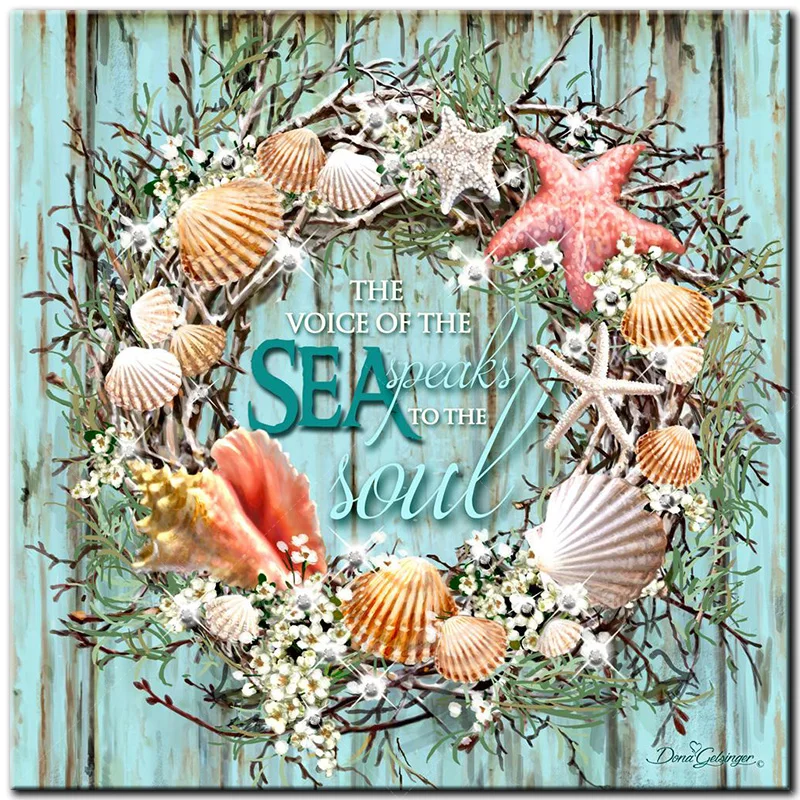 Full Square/Round Drill DIY Diamond Painting Cross Stitch Coastal Shell Wreath Diamond Embroidery Mosaic Rhinestone Home Decor
Full Square/Round Drill DIY Diamond Painting Cross Stitch Coastal Shell Wreath Diamond Embroidery Mosaic Rhinestone Home Decor