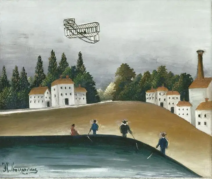 High quality Oil painting Canvas Reproductions The Fishermen and the Biplane (1908) by Henri Rousseau painting hand painted
High quality Oil painting Canvas Reproductions The Fishermen and the Biplane (1908) by Henri Rousseau painting hand painted