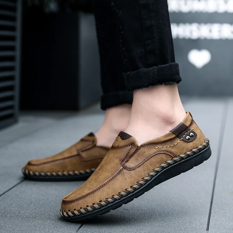 QWEDF Men Casual Driving Shoes 2019 Leather Loafers Shoes Men Fashion Handmade Soft Breathable Moccasins Flats Slip SY-26
QWEDF Men Casual Driving Shoes 2019 Leather Loafers Shoes Men Fashion Handmade Soft Breathable Moccasins Flats Slip SY-26