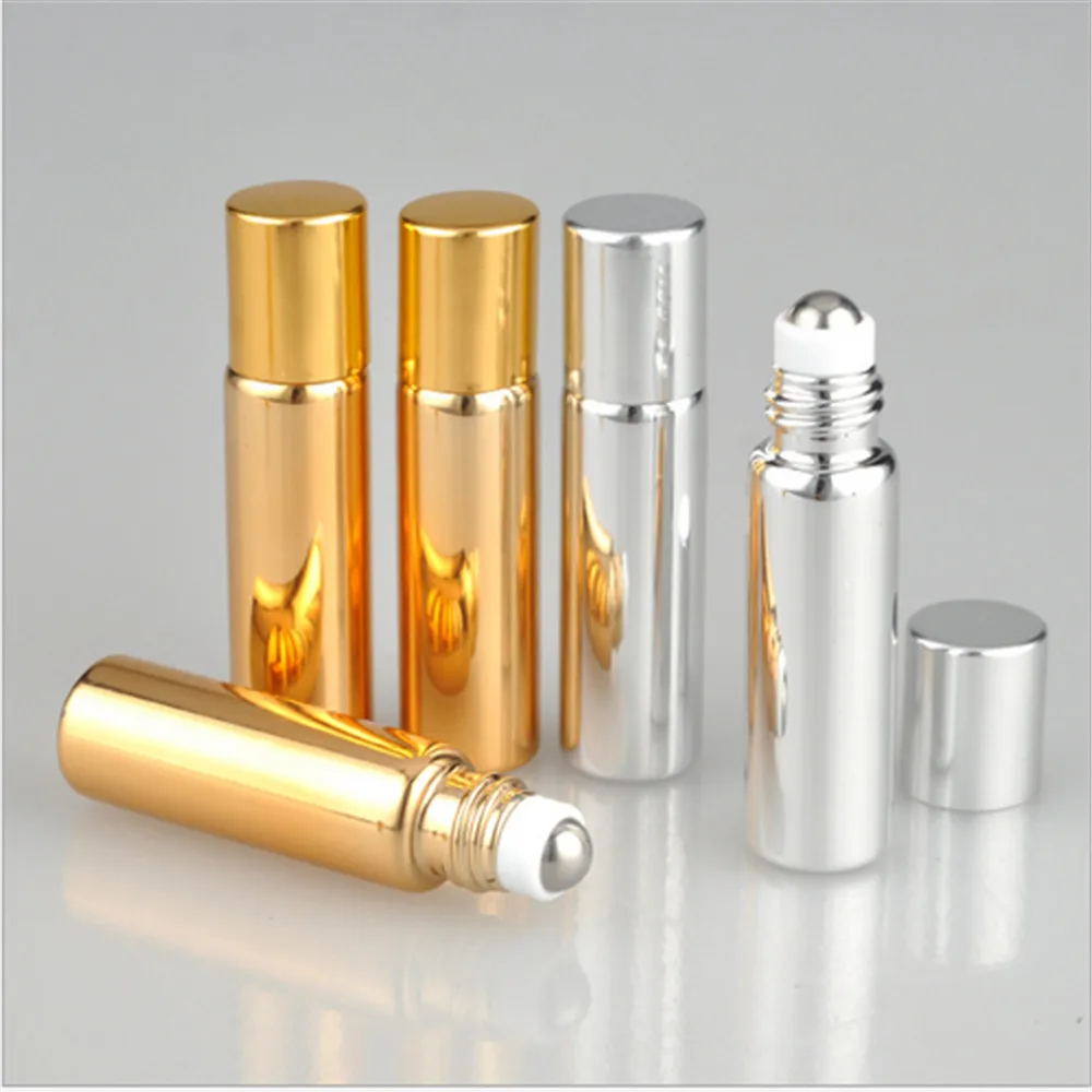 5ML Metal Roller Refillable Bottle Essential Oils Roll-on Glass Perfume Bottles Cosmetics Container lotion Spray Atomizer
5ML Metal Roller Refillable Bottle Essential Oils Roll-on Glass Perfume Bottles Cosmetics Container lotion Spray Atomizer