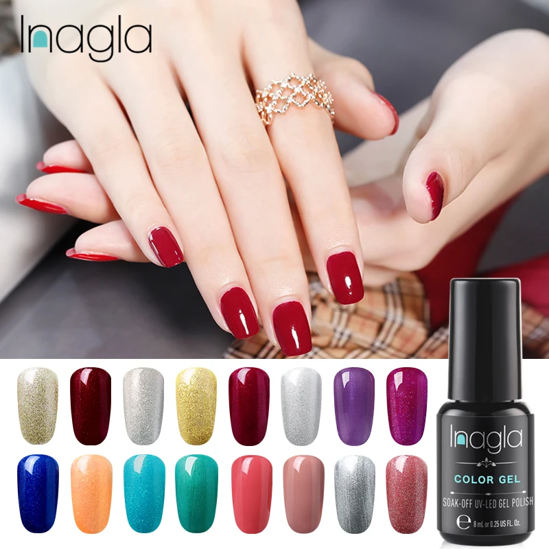 Inagla! Гель лак One Step чистый Цвета 8 мл био Гели Soak Off Маникюр УФ гель Лаки DIY для