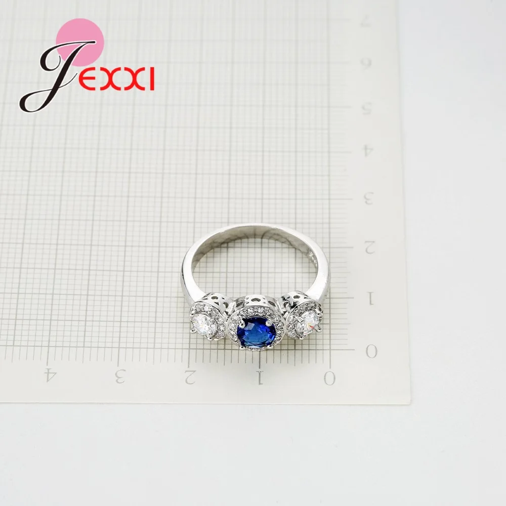 100% 925 Sterling Silver Dark Blue Crystals Luxury 3 PCS Pendant Necklace Earrings with Rings Bridal Wedding Jewelry Sets
100% 925 Sterling Silver Dark Blue Crystals Luxury 3 PCS Pendant Necklace Earrings with Rings Bridal Wedding Jewelry Sets