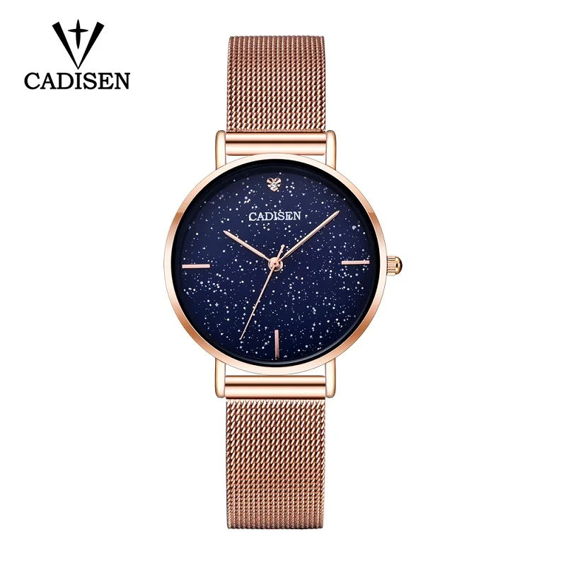 

CADISEN Fashion Casual Quartz Wristwatches Women Alloy Crystal Luxury watch woman watches reloj mujer Relogio Feminino Montre