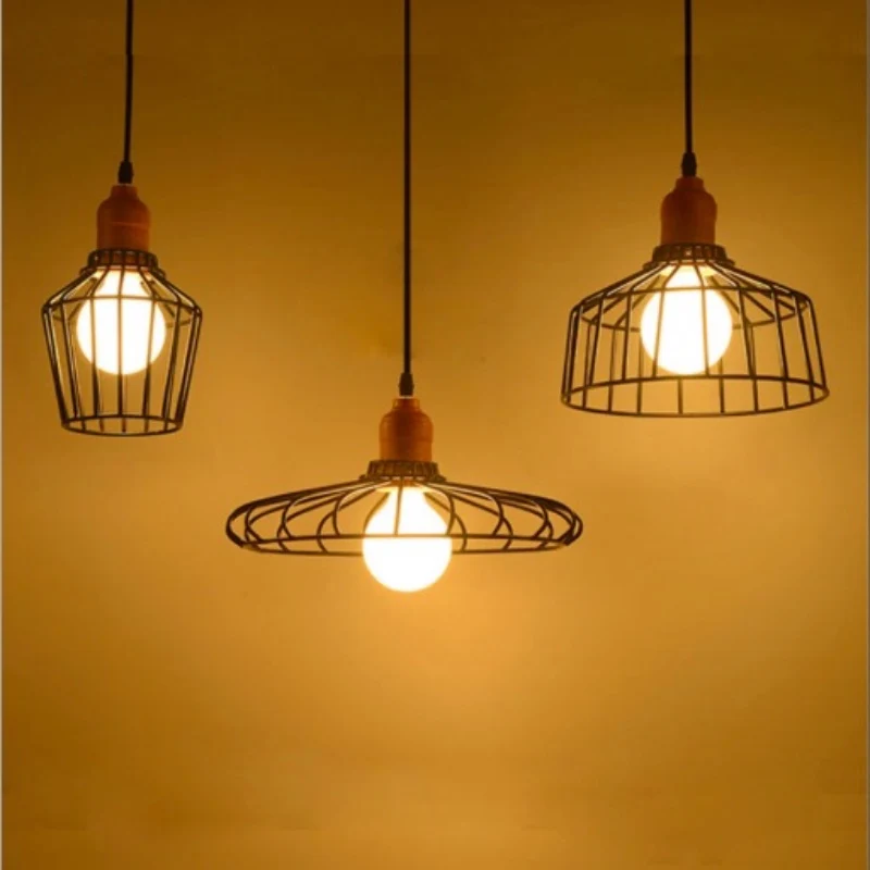Nordic Vintage Novelty Hand Knitted Iron Wood Led E27 Pendant light for Restaurant Living room Bedroom Bar Deco Lamps 1669
Nordic Vintage Novelty Hand Knitted Iron Wood Led E27 Pendant light for Restaurant Living room Bedroom Bar Deco Lamps 1669
