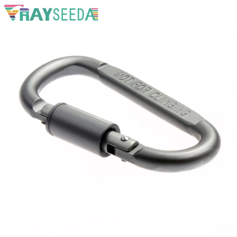 Rayseeda 8CM Aluminium Alloy D-Shape Camping Carabiner High Quality Silver Climbing Carabiners Lock Hook Clip Mountaineer Buckle
Rayseeda 8CM Aluminium Alloy D-Shape Camping Carabiner High Quality Silver Climbing Carabiners Lock Hook Clip Mountaineer Buckle