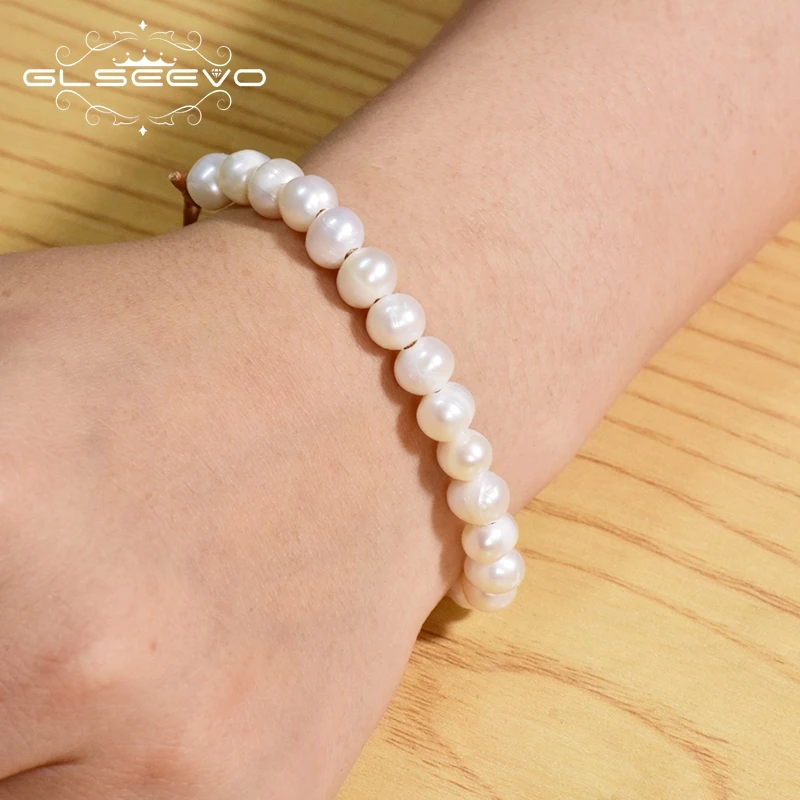 GLSEEVO Natural Fresh Water White Pearl Leather Bracelet For Women Girl Engagement Handmade Fine Jewelry Accessories GB0159
GLSEEVO Natural Fresh Water White Pearl Leather Bracelet For Women Girl Engagement Handmade Fine Jewelry Accessories GB0159