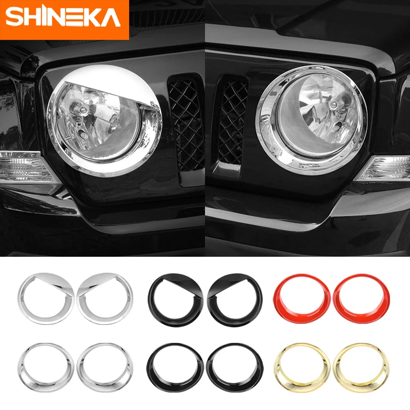SHINEKA Lamp Hoods ABS Car Front Head Light Lamp Decoration Cover Trim Stickers For Jeep Patriot 2011-2016 Exterior Accessories
SHINEKA Lamp Hoods ABS Car Front Head Light Lamp Decoration Cover Trim Stickers For Jeep Patriot 2011-2016 Exterior Accessories