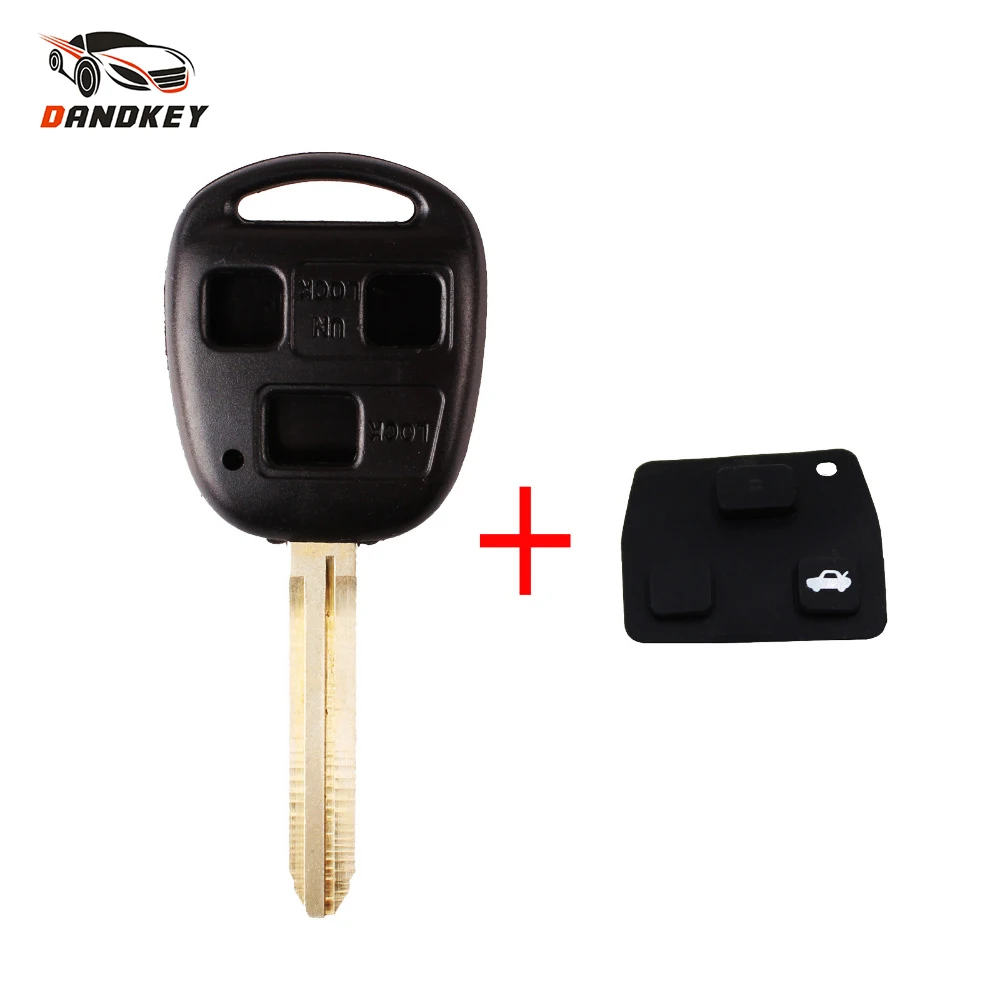 Dandkey дистанционный автомобильный чехол для ключей 3 кнопки для Toyota Yaris Prado Tarago Camry Corolla Uncut TOY43 Blade + резиновый кнопочный коврик
Dandkey дистанционный автомобильный чехол для ключей 3 кнопки для Toyota Yaris Prado Tarago Camry Corolla Uncut TOY43 Blade + резиновый кнопочный коврик