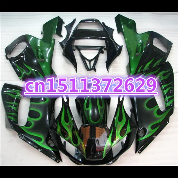 Fairing kit for YZF-R6 98-02 YZF R6 98 99 00 01 02 green flames in black ABS fairing parts YZF 600 R6 1998 99 00 01 2002 D
Fairing kit for YZF-R6 98-02 YZF R6 98 99 00 01 02 green flames in black ABS fairing parts YZF 600 R6 1998 99 00 01 2002 D