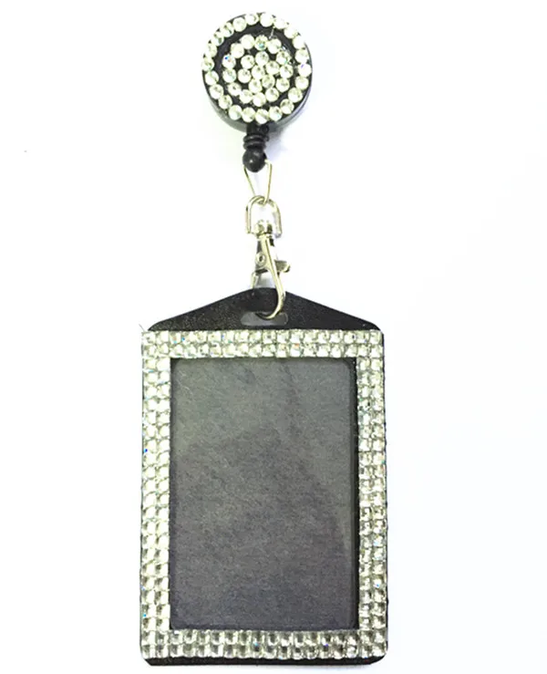 Wholesale 100pcs/lot Bling Crystal Rhinestone ID Badge Holder Vertical Credit Card Bus Card Case With Retractable Badge Reel
Wholesale 100pcs/lot Bling Crystal Rhinestone ID Badge Holder Vertical Credit Card Bus Card Case With Retractable Badge Reel
