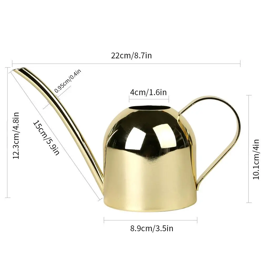 500ML Stainless Steel Long Mouth Watering Pot Green Plant Watering Can Golden Watering Kettle Gardening Tools Watering Can
500ML Stainless Steel Long Mouth Watering Pot Green Plant Watering Can Golden Watering Kettle Gardening Tools Watering Can