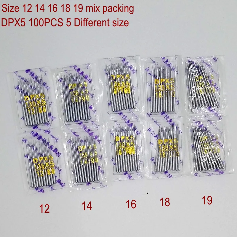 100pcs Leather Sewing Needles DPX5 SY1901 797 135X25 135X7 135X5 134(R) 135X7ELSE mix packing for Industrial Sewing Machine
100pcs Leather Sewing Needles DPX5 SY1901 797 135X25 135X7 135X5 134(R) 135X7ELSE mix packing for Industrial Sewing Machine