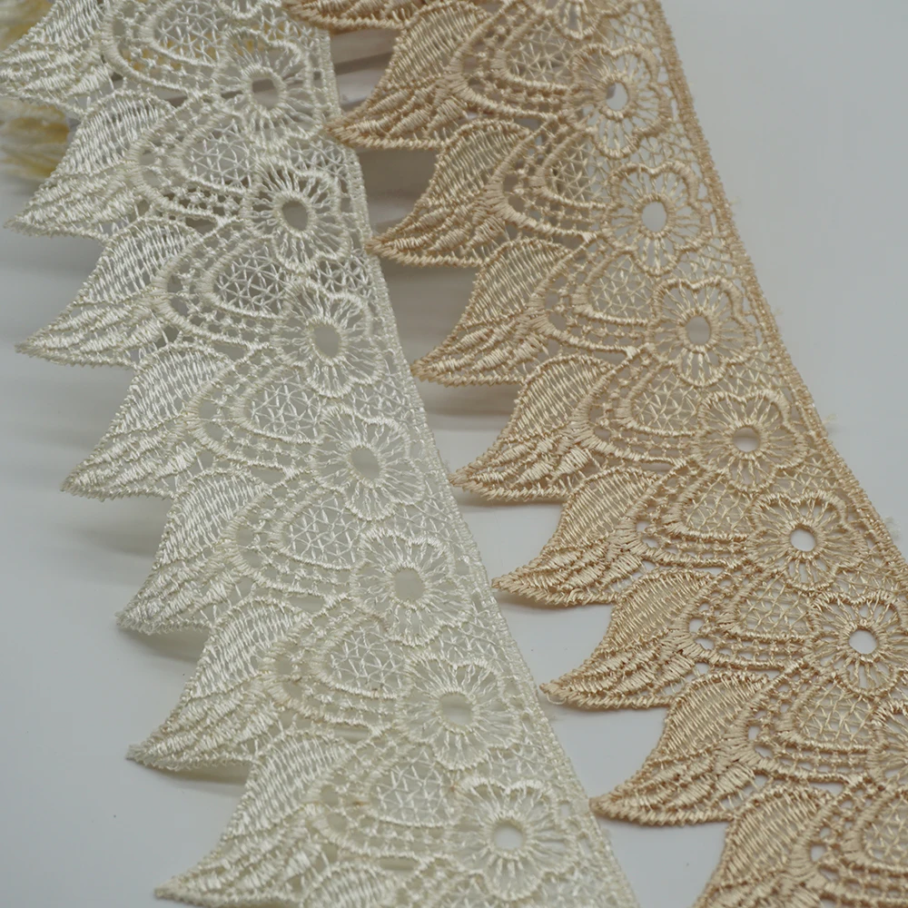 3 yards 7 cm Lace Ribbon Trims Applique Polyester for Clothes Home Textiles Trimmings Gold Light Yellow Sewing Accessories
3 yards 7 cm Lace Ribbon Trims Applique Polyester for Clothes Home Textiles Trimmings Gold Light Yellow Sewing Accessories