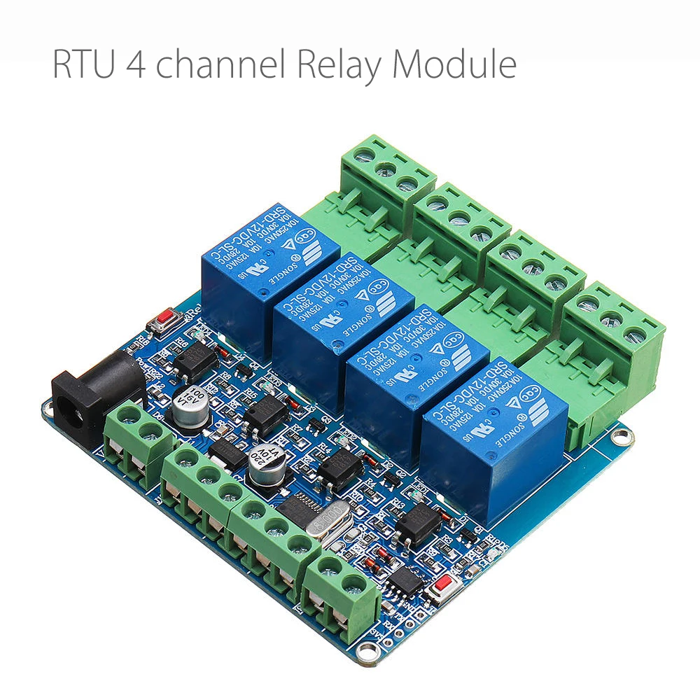 Modbus RTU 4 Channel Relay Module 4CH Input Optocoupler Isolation RS485 MCU For Arduino
Modbus RTU 4 Channel Relay Module 4CH Input Optocoupler Isolation RS485 MCU For Arduino
