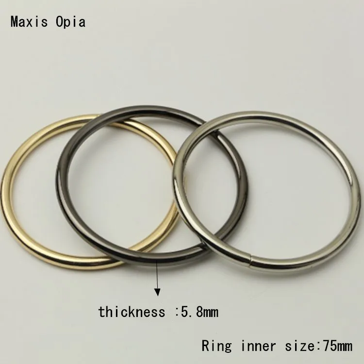 (10 pieces/lot) 7.5cm inner Metal Circle Handle Hardware Obag Purse Frame Bag Handle DIY Accessories Metal O Ring Purse Handle
(10 pieces/lot) 7.5cm inner Metal Circle Handle Hardware Obag Purse Frame Bag Handle DIY Accessories Metal O Ring Purse Handle