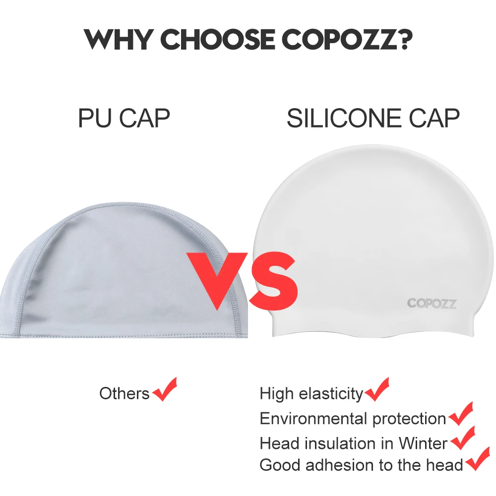 Copozz Anti-Fog Swimming Goggles 100% UV Protection Myopia Swim Glasses Caps with Free Earplug Case for Adult Men Women Children
Copozz Anti-Fog Swimming Goggles 100% UV Protection Myopia Swim Glasses Caps with Free Earplug Case for Adult Men Women Children