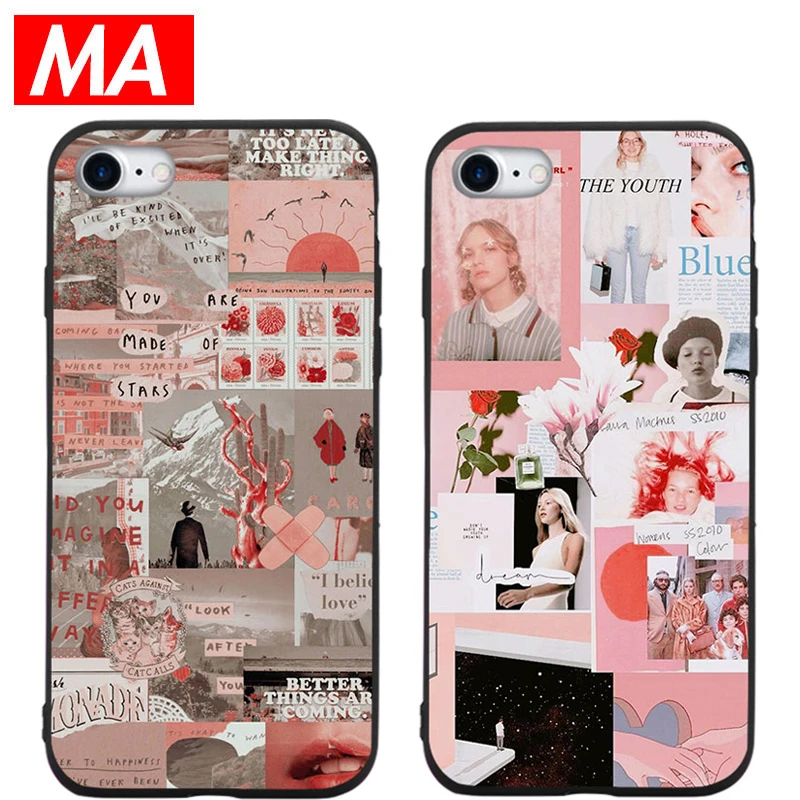 MA свежий и безудержный серии чехол для IPhone 7 8 плюс XS Max XR X 6 S 5 SE Мягкий ТПУ