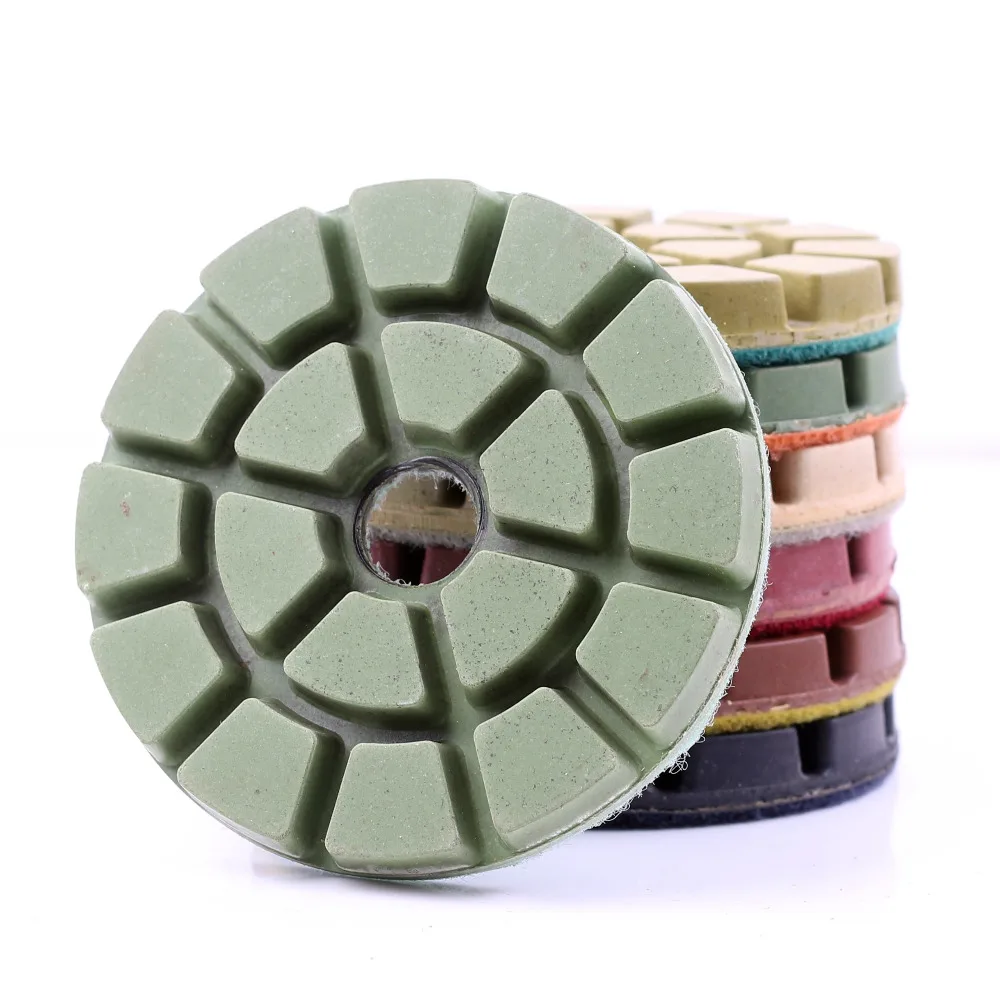 

DC-TZFL02 diamond 4 inch 100mm wet diamond floor polishing pads for stone or concrete floor with free shipping