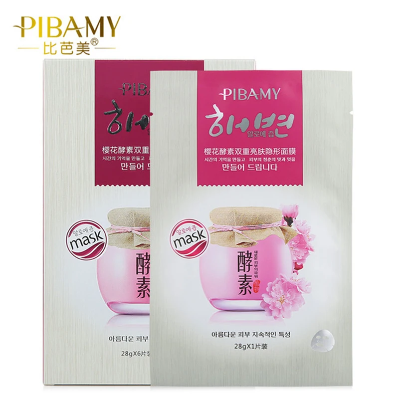 PIBAMY 6 шт./кор. черничные ферменты, невидимая шелковая маска с алоэ вера, глубокое восполнение, отбеливающие маски для лица, красота, уход за ко...
PIBAMY 6 шт./кор. черничные ферменты, невидимая шелковая маска с алоэ вера, глубокое восполнение, отбеливающие маски для лица, красота, уход за ко...