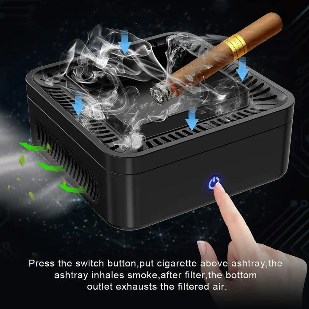Ashtray Portable USB Rechargeable Smokeless Ashtray Secondhand Smoke Air Filter Purifier Home Office Car Ashtray Holder
Ashtray Portable USB Rechargeable Smokeless Ashtray Secondhand Smoke Air Filter Purifier Home Office Car Ashtray Holder