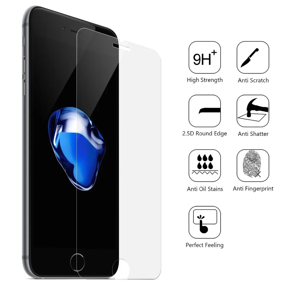 Закаленное стекло для iphone 11 Pro Max X XS MAX XR6 6s 7 8 plus защитная пленка экрана чехол