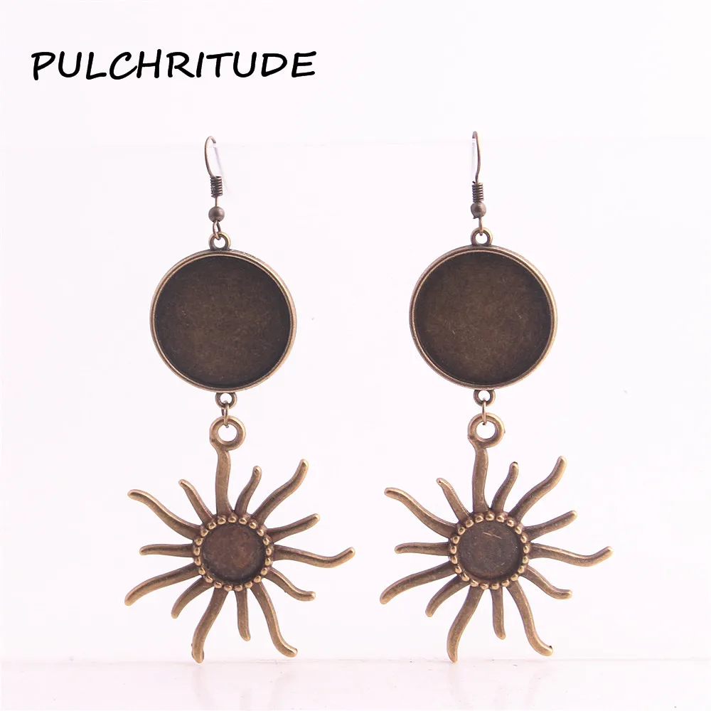 PULCHRITUDE 6 шт./лот металлического сплава эвакуатор Цвета солнце Форма кабошон