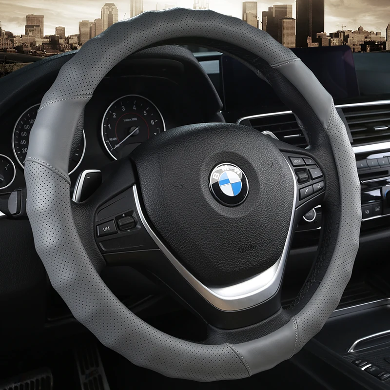 PU Leather Universal Car Steering-wheel Cover 38CM Car-styling Sport Auto Steering Wheel Covers Anti-Slip Automotive Accessories
PU Leather Universal Car Steering-wheel Cover 38CM Car-styling Sport Auto Steering Wheel Covers Anti-Slip Automotive Accessories