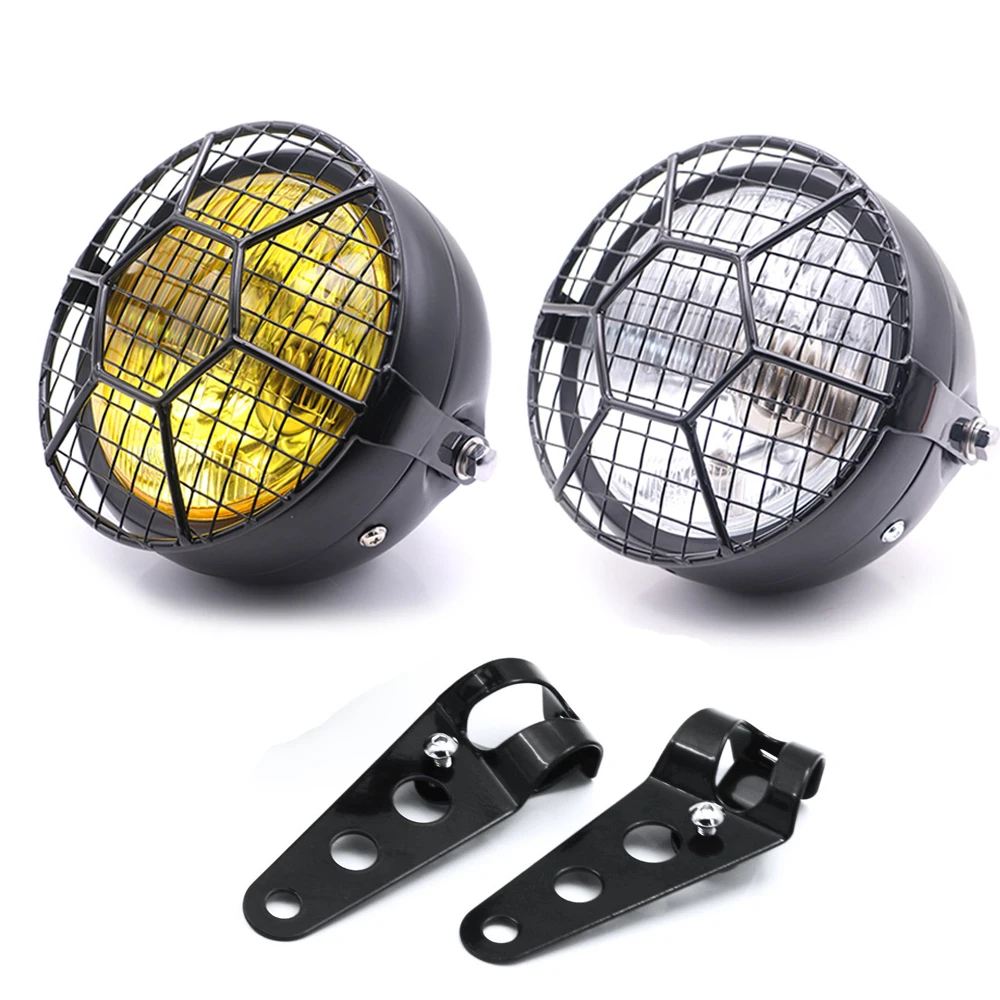 for Harley Cafe Racer Bobber Universal Motorcycle Headlight Lampshade Grill Cover Retro Vintage Bracket Mask Mount Headlight
for Harley Cafe Racer Bobber Universal Motorcycle Headlight Lampshade Grill Cover Retro Vintage Bracket Mask Mount Headlight