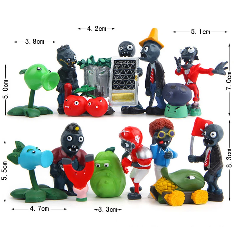 16pcs/lot Plants vs Zombies Toys PVZ Figure Plants and Zombies Peashooter Split Pea PVC Action Figure Collection Model Toy Dolls
16pcs/lot Plants vs Zombies Toys PVZ Figure Plants and Zombies Peashooter Split Pea PVC Action Figure Collection Model Toy Dolls