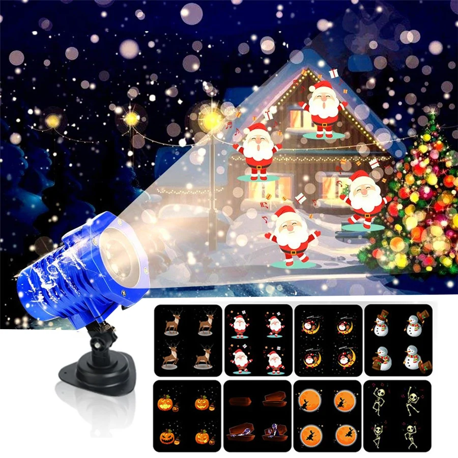 BEIAIDI 8 Pattern HD Christmas LED Animated Projector Light With Remote Outdoor Halloween Birthday Wedding Party Projection Lamp
BEIAIDI 8 Pattern HD Christmas LED Animated Projector Light With Remote Outdoor Halloween Birthday Wedding Party Projection Lamp