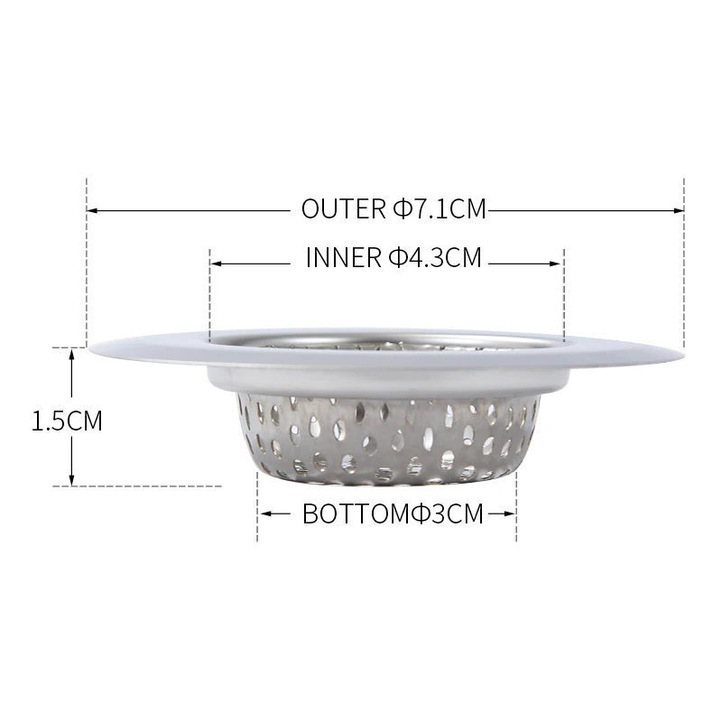 Kitchen Sink Strainers Basket Stainless Steel Basin Drain Dopant Mesh Basket Rinse Strainer Sink Strainer Basket Waste Filter
Kitchen Sink Strainers Basket Stainless Steel Basin Drain Dopant Mesh Basket Rinse Strainer Sink Strainer Basket Waste Filter