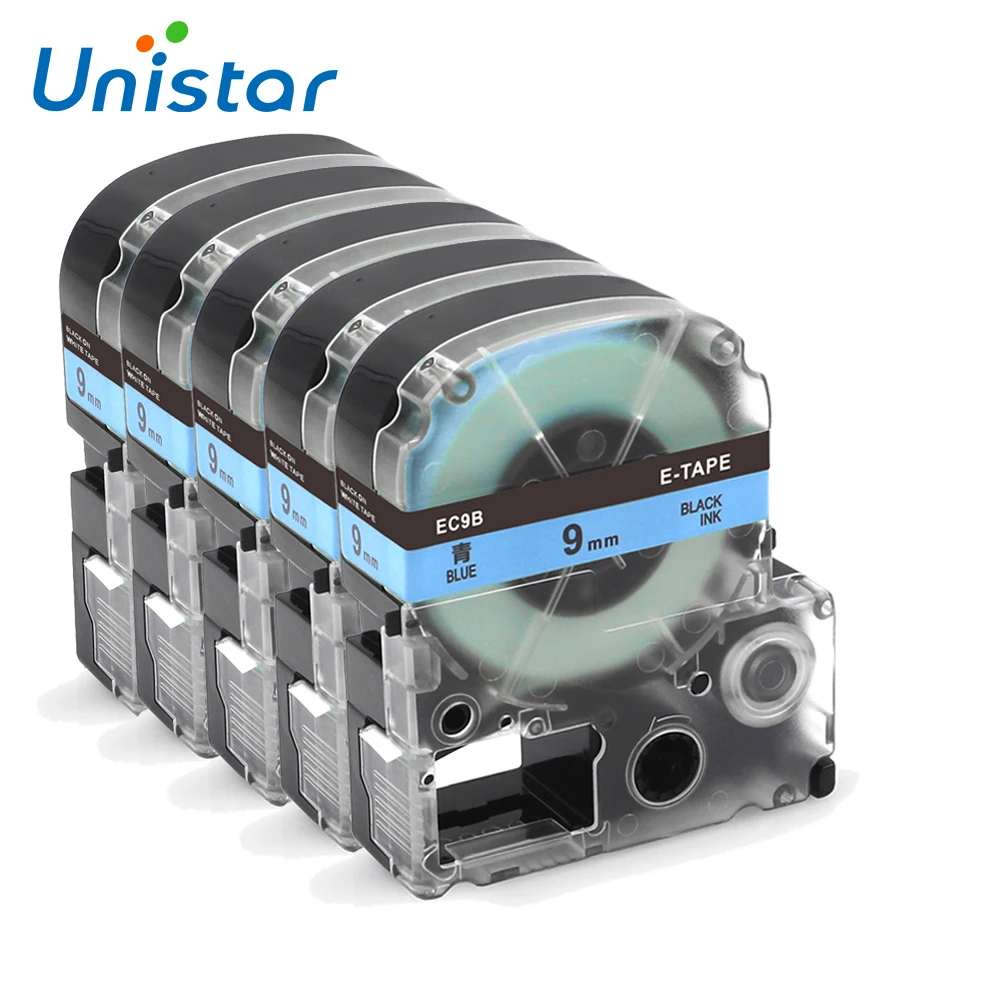 5 Pack SC9B Blue Label Black Text 9mm Printer Tape Compatible EPSON Label Printer Ribbon , For King Jim TEPRA Tape Printers
5 Pack SC9B Blue Label Black Text 9mm Printer Tape Compatible EPSON Label Printer Ribbon , For King Jim TEPRA Tape Printers