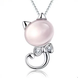 New arrival hot sell fashion opal stone cute cat animal 925 sterling silver ladies`pendant necklaces jewelry gift
New arrival hot sell fashion opal stone cute cat animal 925 sterling silver ladies`pendant necklaces jewelry gift