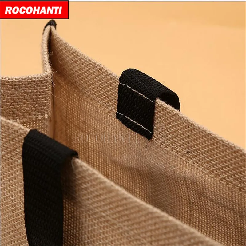 100x Custom Order Accept Promotional Eco-Friendly Jute Tote With Black Color Handle Reusable Foldable
100x Custom Order Accept Promotional Eco-Friendly Jute Tote With Black Color Handle Reusable Foldable